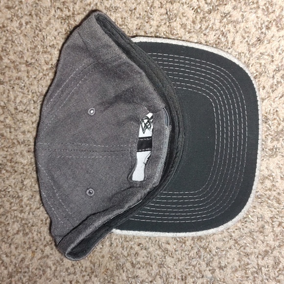 Indian Motorcycle Script Logo Gray Flat Bill Trucker Hat Cap - Picture 4 of 9